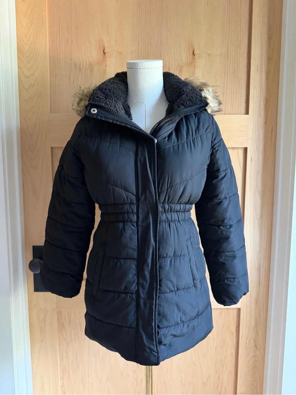 Abercrombie kids quilted winter puffer coat | size 9/10